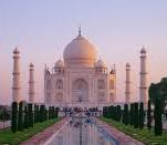 Taj Mahal at time of sunrise
